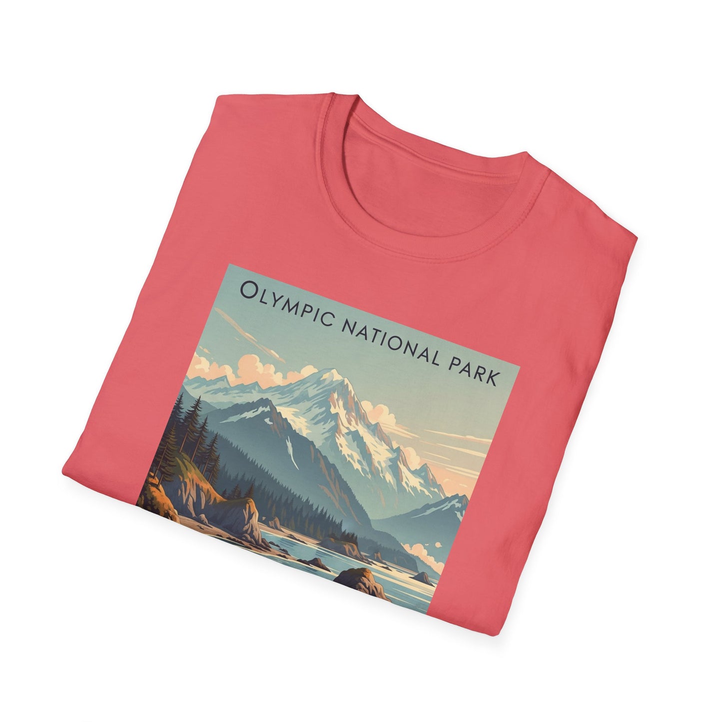Olympic National Park Unisex T-Shirt, Adventure Wear, Gift for Hikers, Art Lovers, Travel Enthusiasts