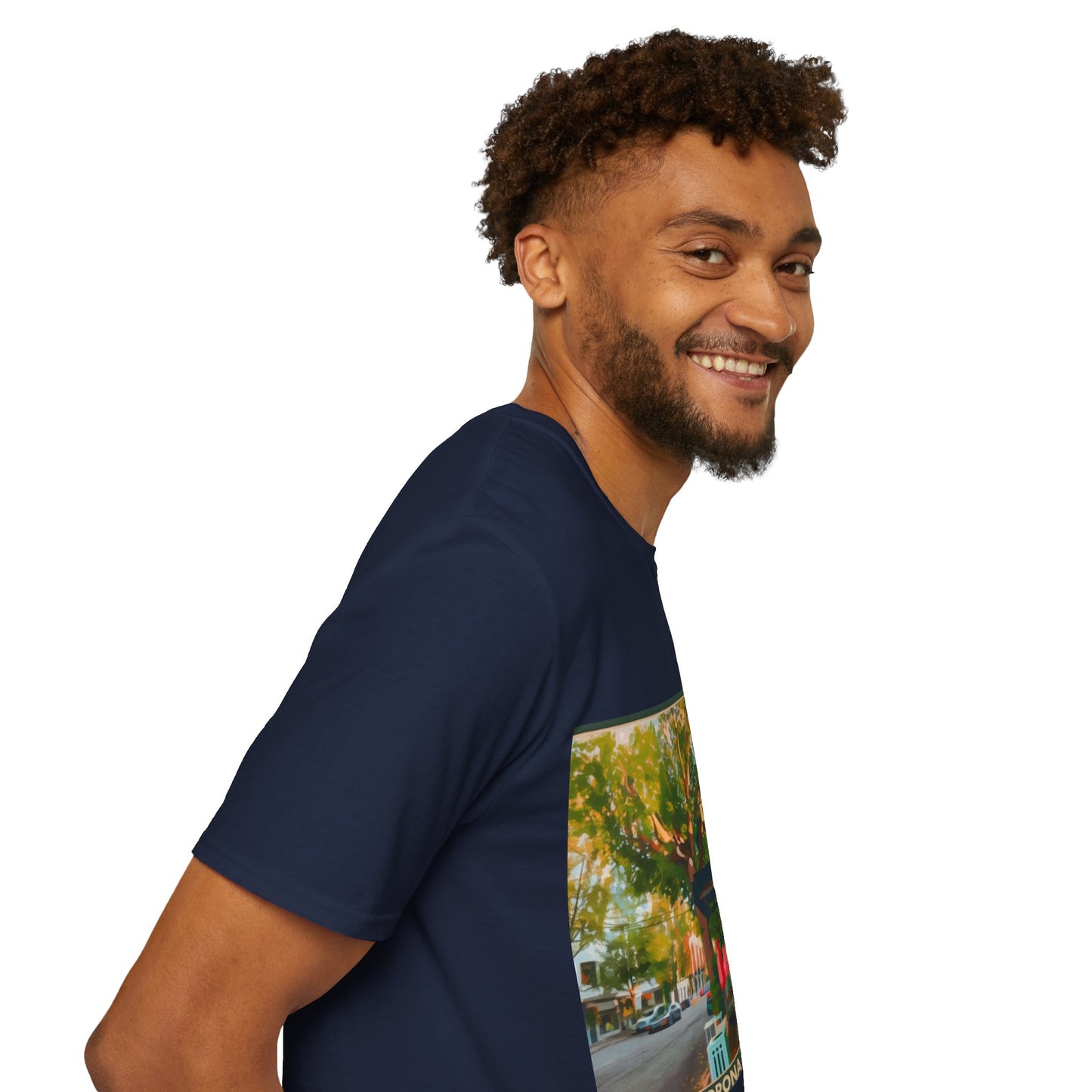 Vintage Street Scene Unisex T-Shirt | Casual Wear, Summer Outfits, Gift for Travelers, Graphic Tee, Street Art Style