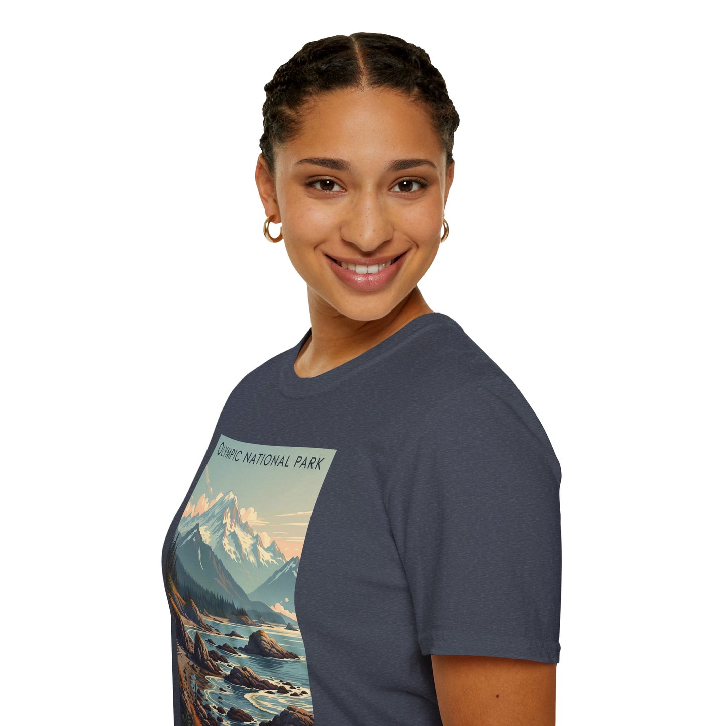 Olympic National Park Unisex T-Shirt, Adventure Wear, Gift for Hikers, Art Lovers, Travel Enthusiasts