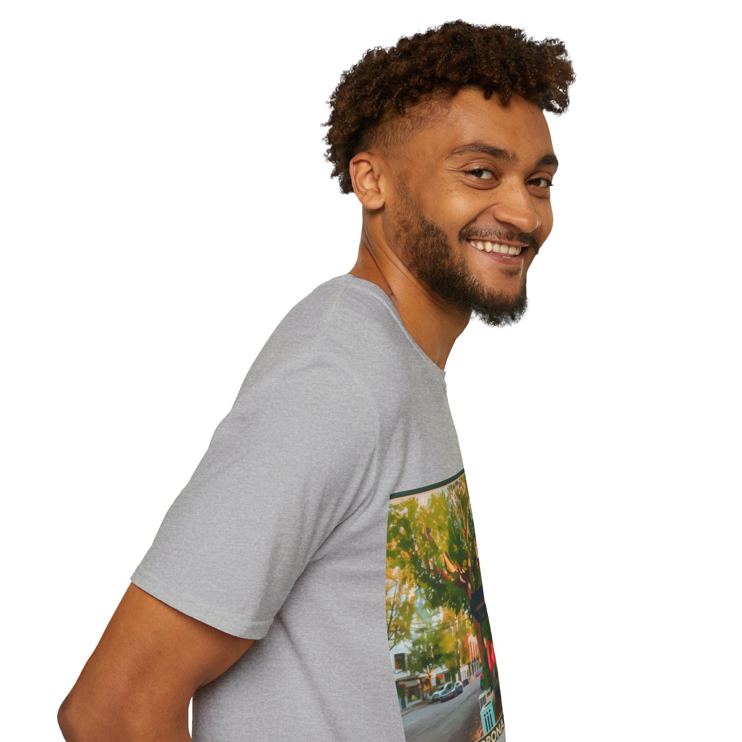 Vintage Street Scene Unisex T-Shirt | Casual Wear, Summer Outfits, Gift for Travelers, Graphic Tee, Street Art Style