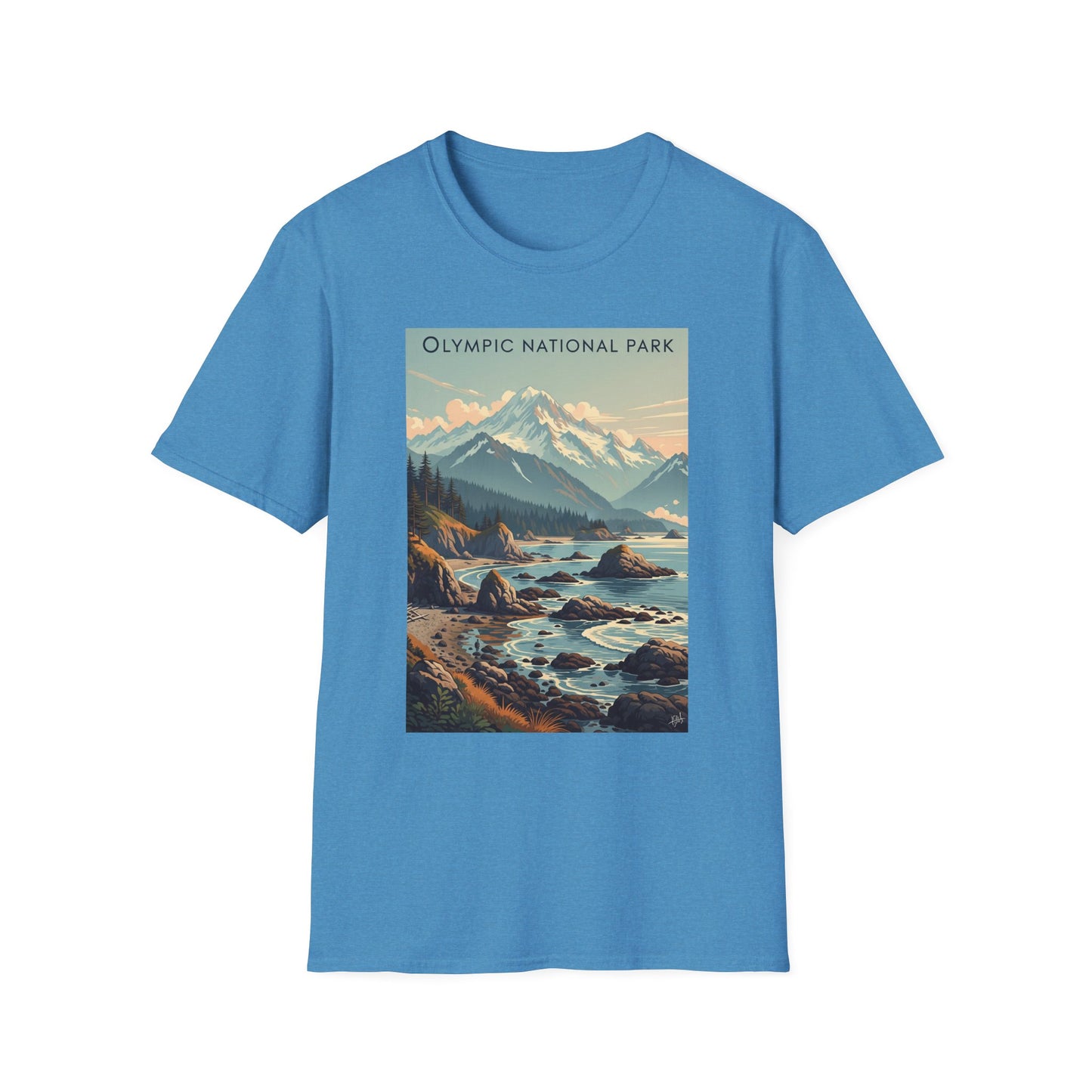 Olympic National Park Unisex T-Shirt, Adventure Wear, Gift for Hikers, Art Lovers, Travel Enthusiasts
