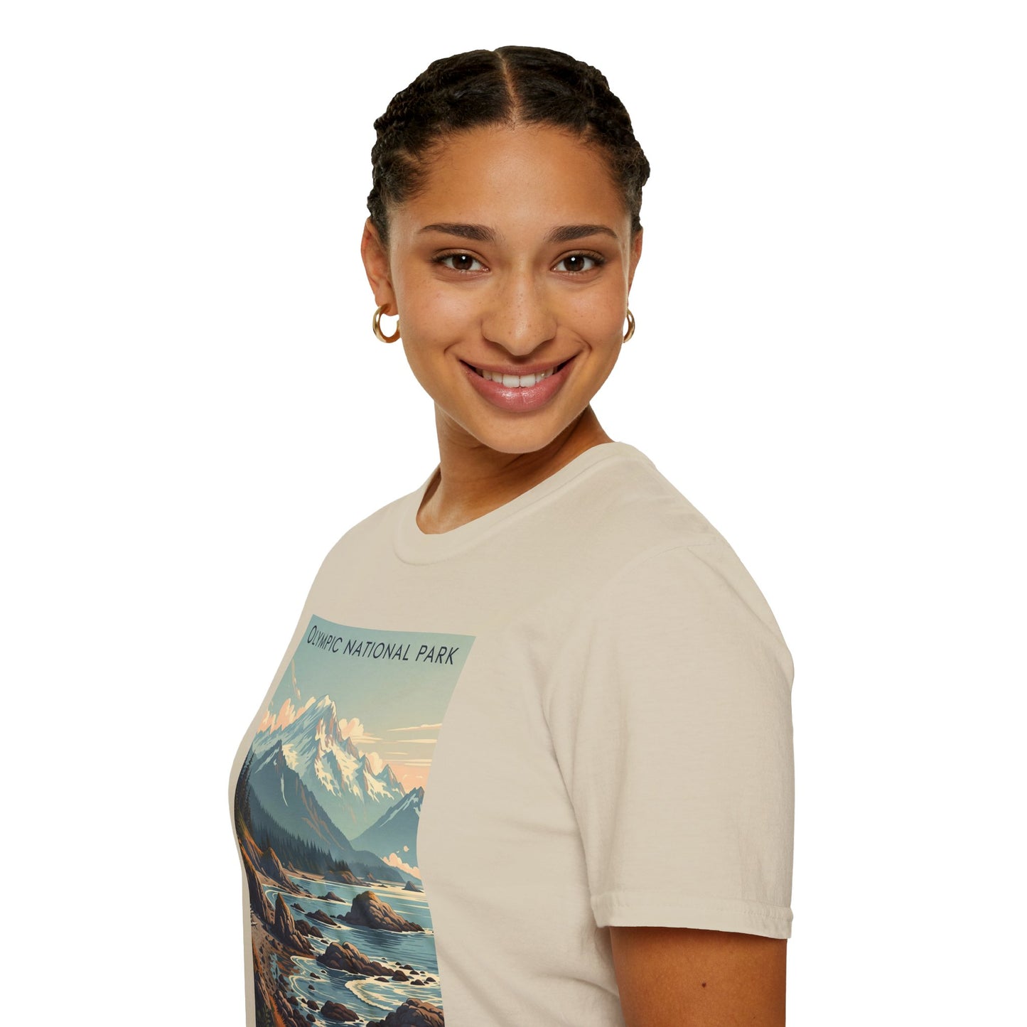 Olympic National Park Unisex T-Shirt, Adventure Wear, Gift for Hikers, Art Lovers, Travel Enthusiasts