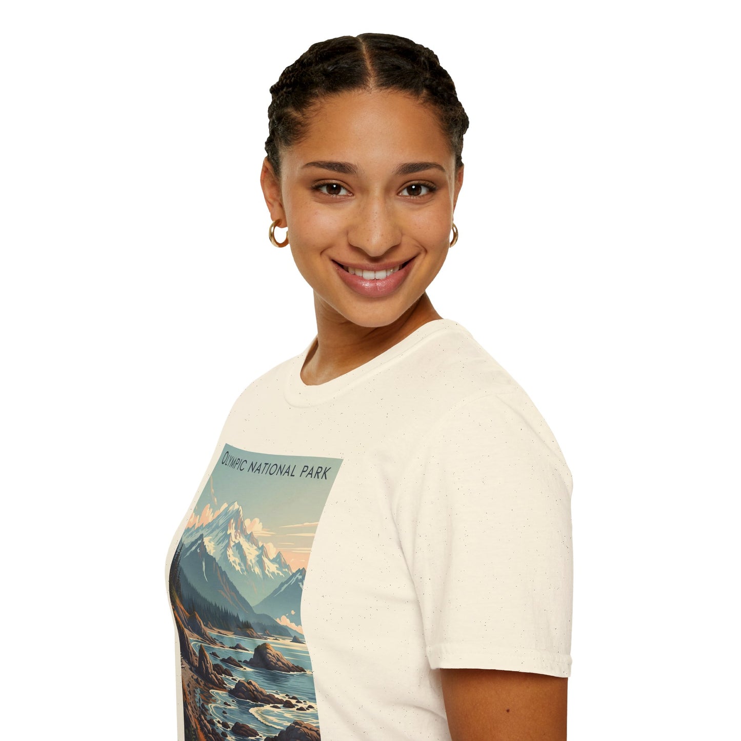 Olympic National Park Unisex T-Shirt, Adventure Wear, Gift for Hikers, Art Lovers, Travel Enthusiasts