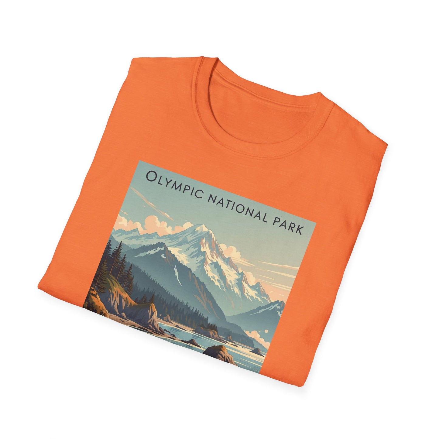 Olympic National Park Unisex T-Shirt, Adventure Wear, Gift for Hikers, Art Lovers, Travel Enthusiasts
