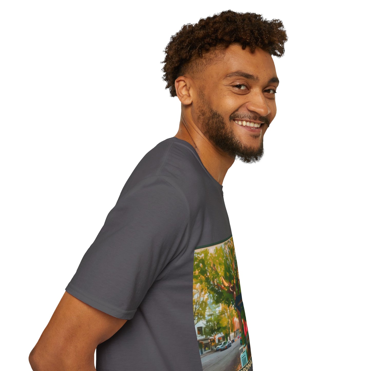 Vintage Street Scene Unisex T-Shirt | Casual Wear, Summer Outfits, Gift for Travelers, Graphic Tee, Street Art Style