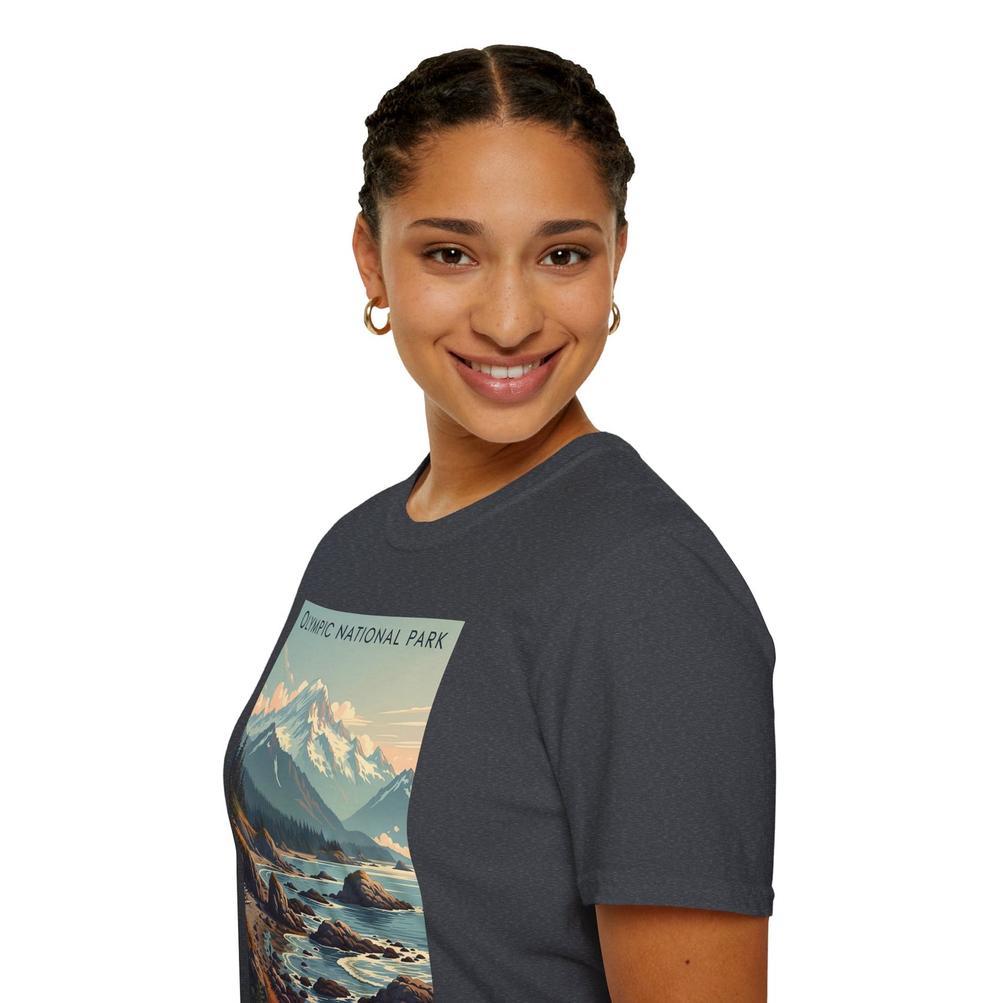 Olympic National Park Unisex T-Shirt, Adventure Wear, Gift for Hikers, Art Lovers, Travel Enthusiasts