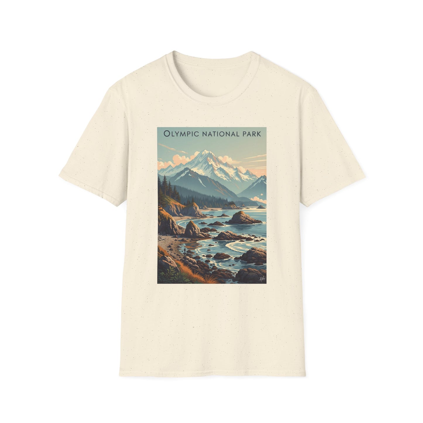 Olympic National Park Unisex T-Shirt, Adventure Wear, Gift for Hikers, Art Lovers, Travel Enthusiasts