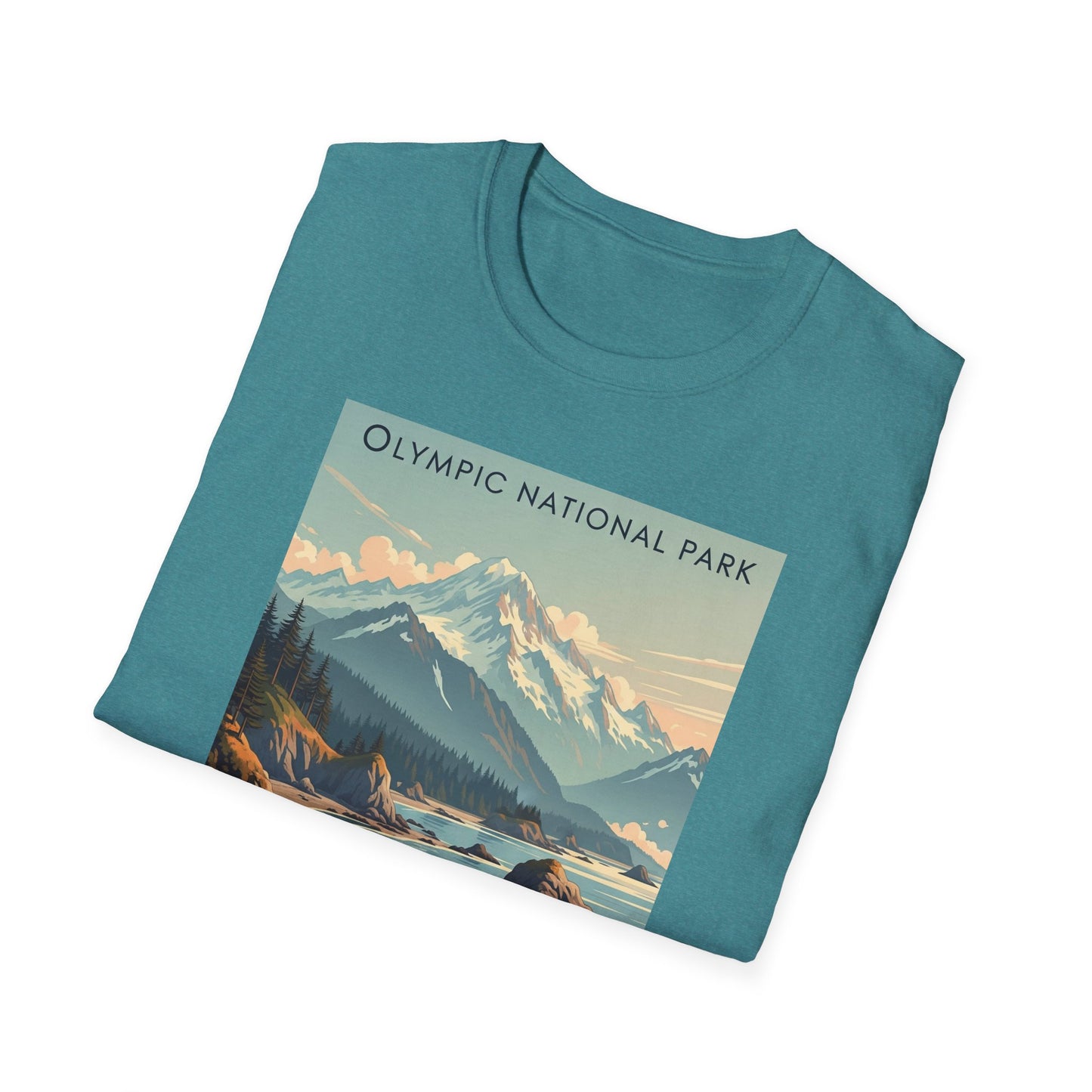 Olympic National Park Unisex T-Shirt, Adventure Wear, Gift for Hikers, Art Lovers, Travel Enthusiasts