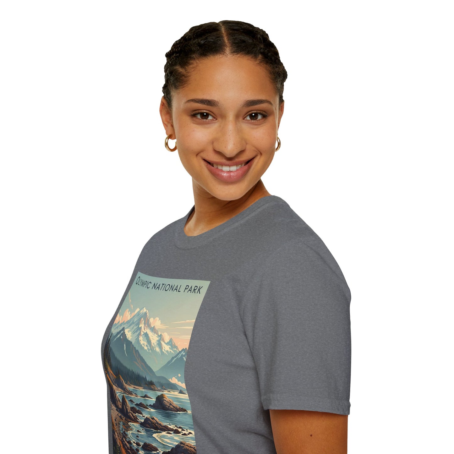 Olympic National Park Unisex T-Shirt, Adventure Wear, Gift for Hikers, Art Lovers, Travel Enthusiasts