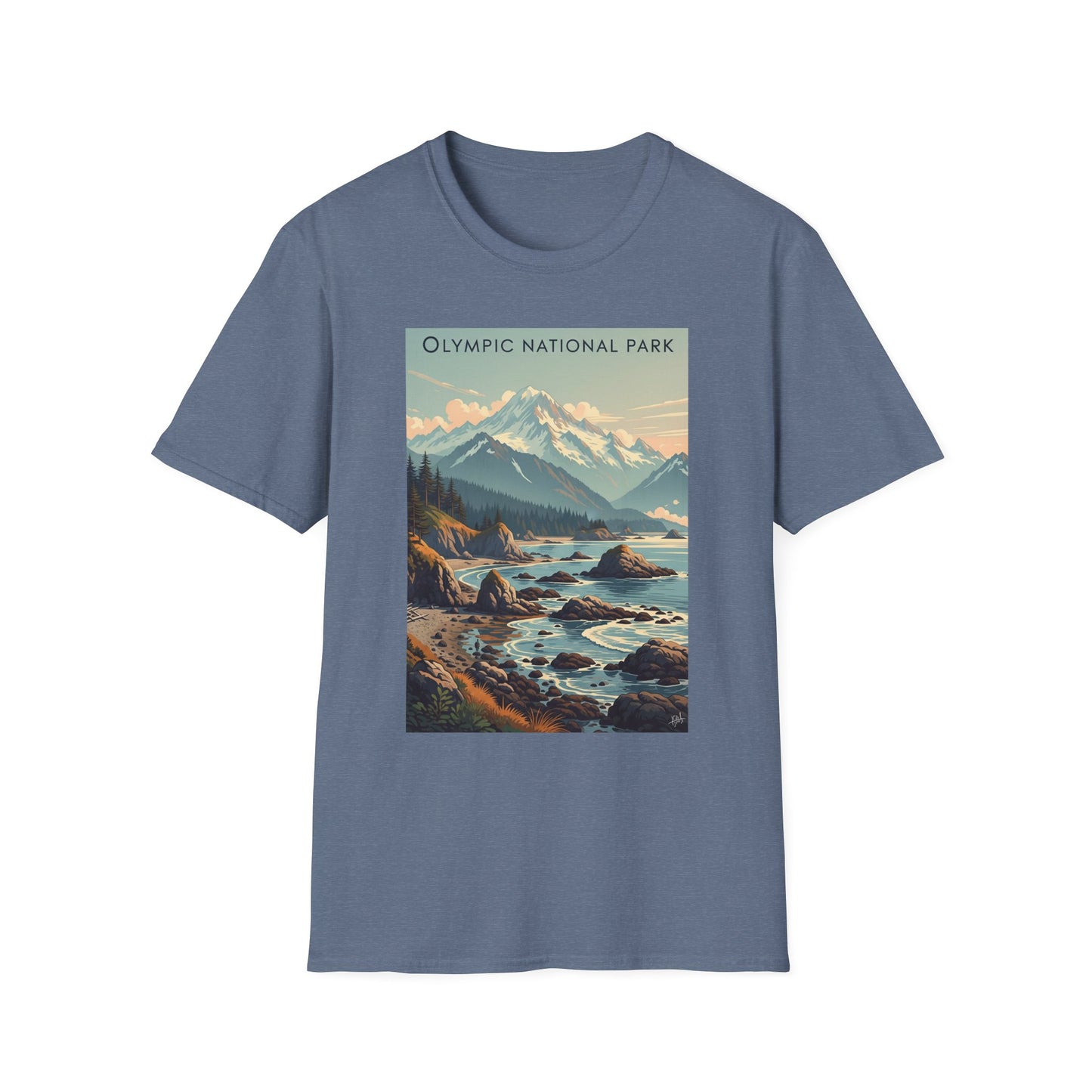 Olympic National Park Unisex T-Shirt, Adventure Wear, Gift for Hikers, Art Lovers, Travel Enthusiasts