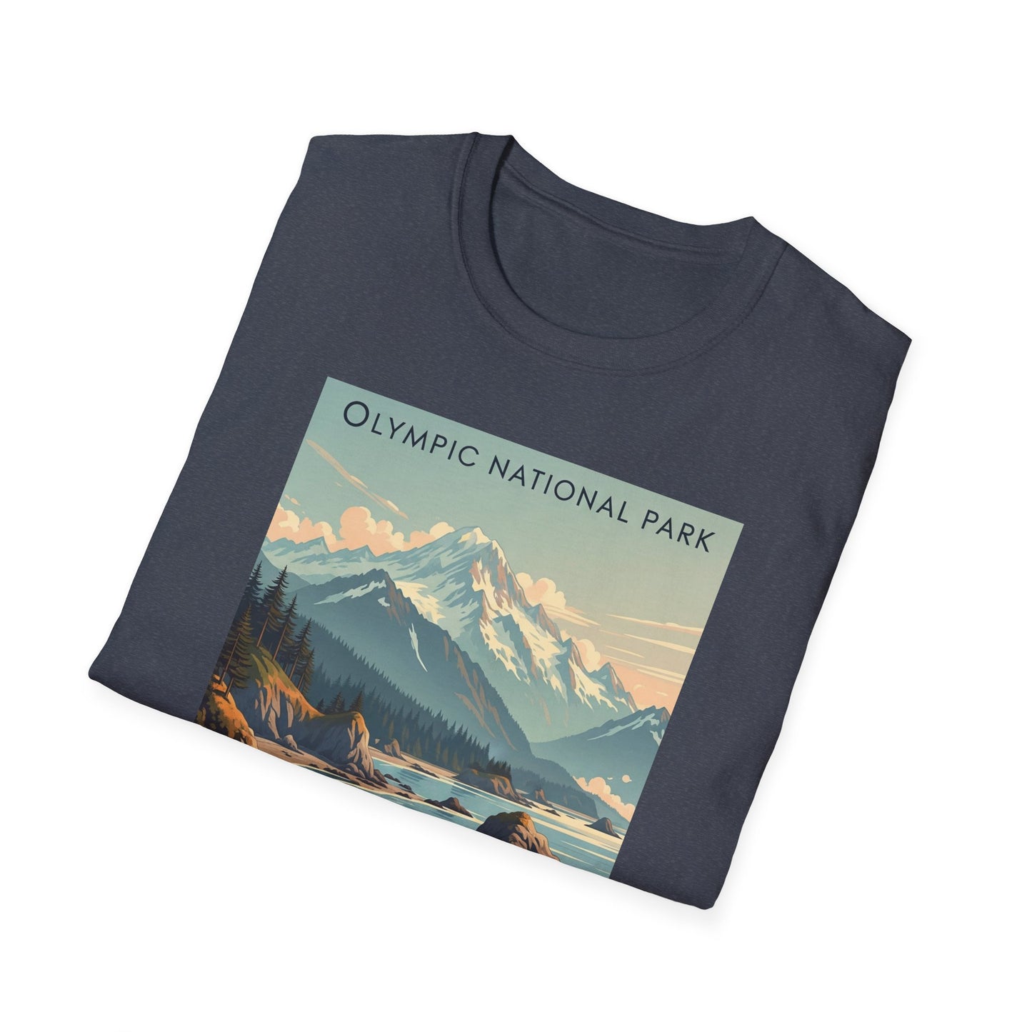 Olympic National Park Unisex T-Shirt, Adventure Wear, Gift for Hikers, Art Lovers, Travel Enthusiasts