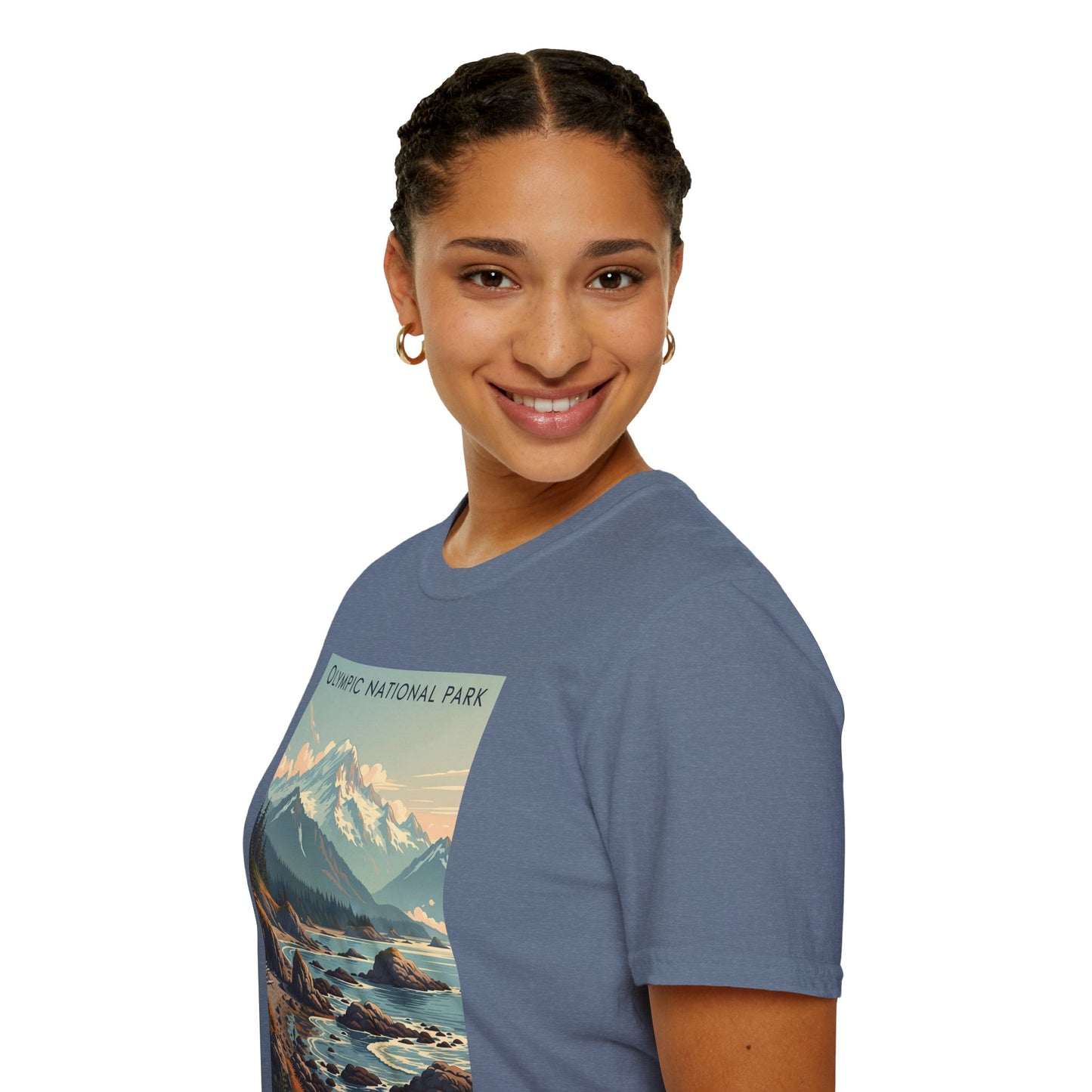Olympic National Park Unisex T-Shirt, Adventure Wear, Gift for Hikers, Art Lovers, Travel Enthusiasts