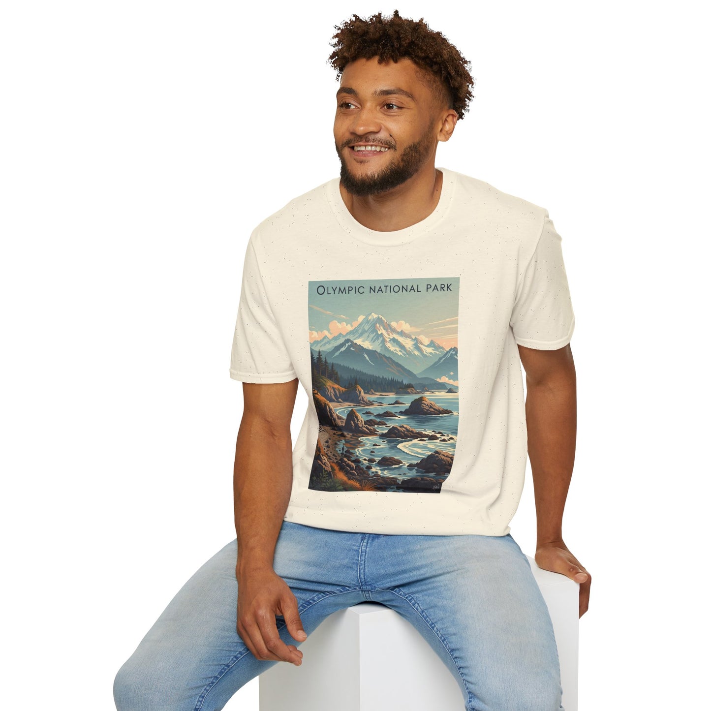 Olympic National Park Unisex T-Shirt, Adventure Wear, Gift for Hikers, Art Lovers, Travel Enthusiasts