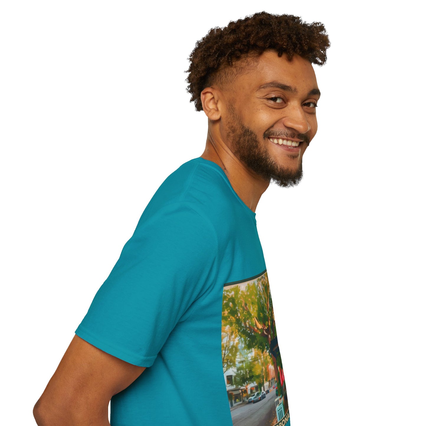 Vintage Street Scene Unisex T-Shirt | Casual Wear, Summer Outfits, Gift for Travelers, Graphic Tee, Street Art Style