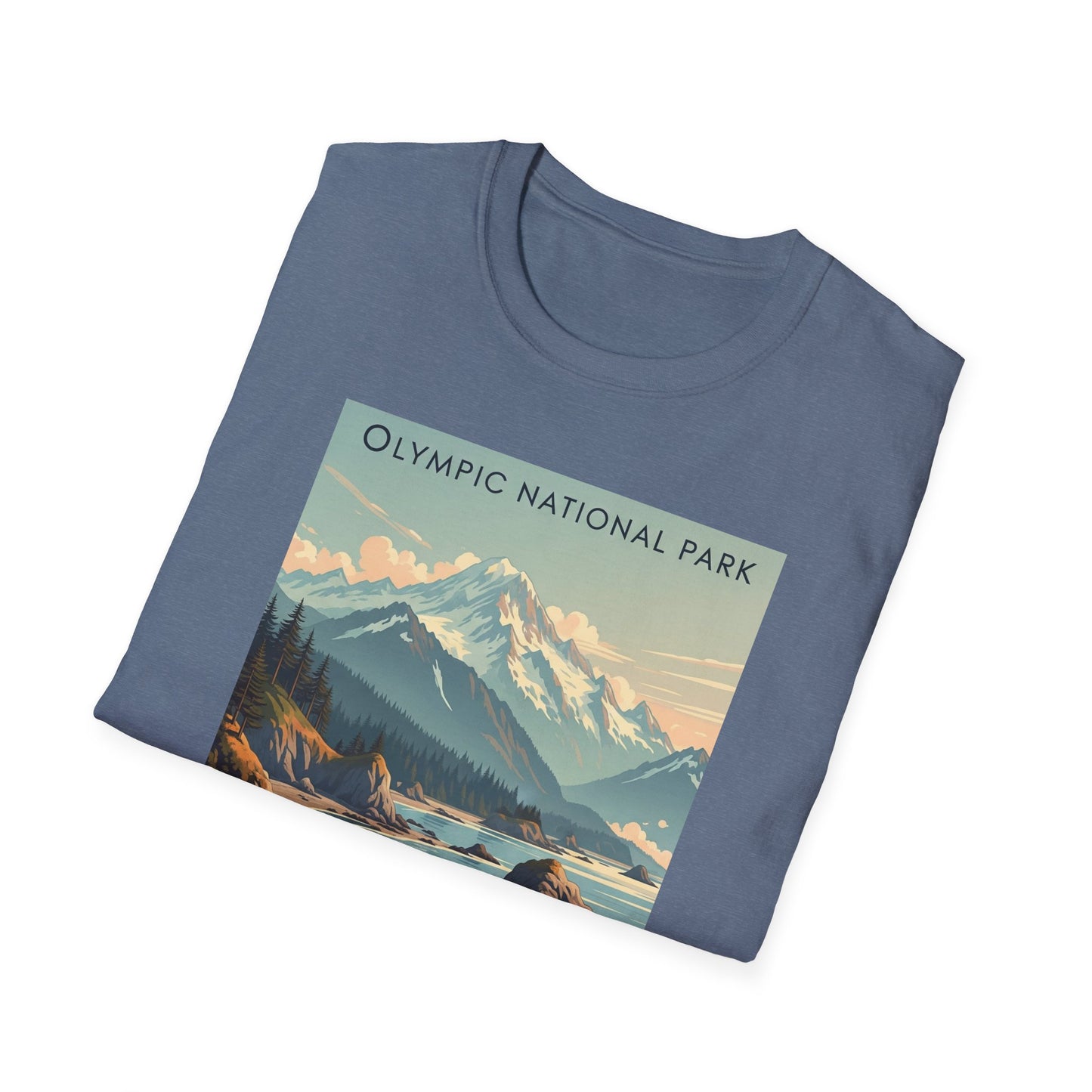 Olympic National Park Unisex T-Shirt, Adventure Wear, Gift for Hikers, Art Lovers, Travel Enthusiasts