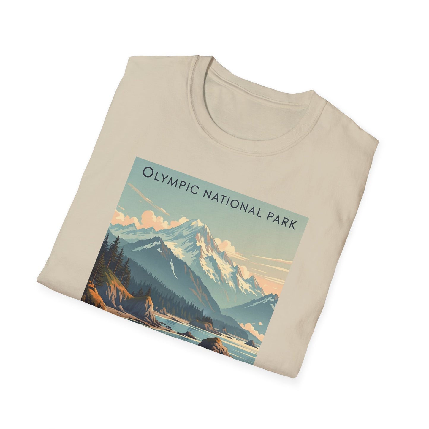 Olympic National Park Unisex T-Shirt, Adventure Wear, Gift for Hikers, Art Lovers, Travel Enthusiasts