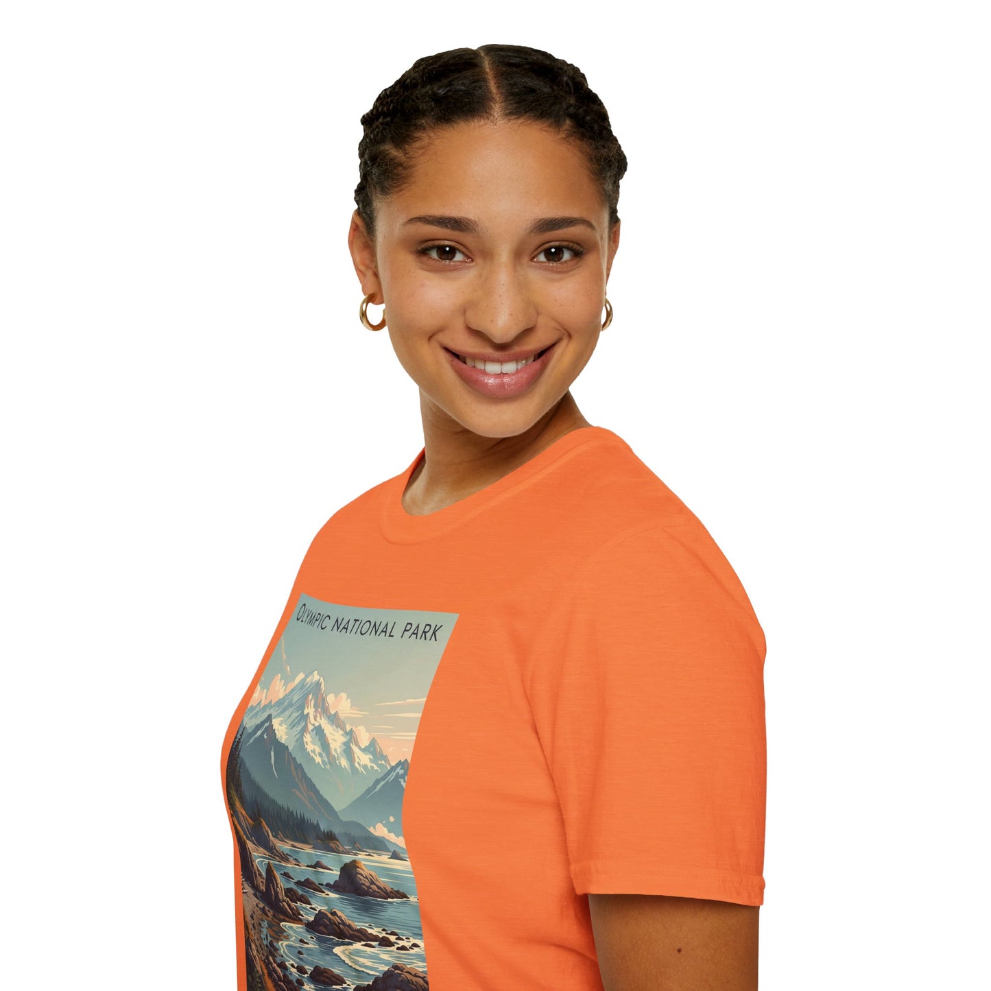 Olympic National Park Unisex T-Shirt, Adventure Wear, Gift for Hikers, Art Lovers, Travel Enthusiasts