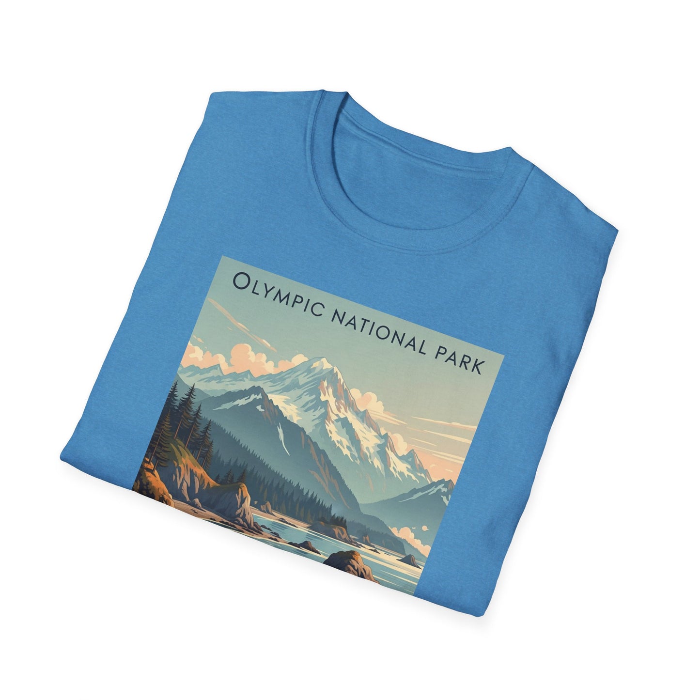 Olympic National Park Unisex T-Shirt, Adventure Wear, Gift for Hikers, Art Lovers, Travel Enthusiasts
