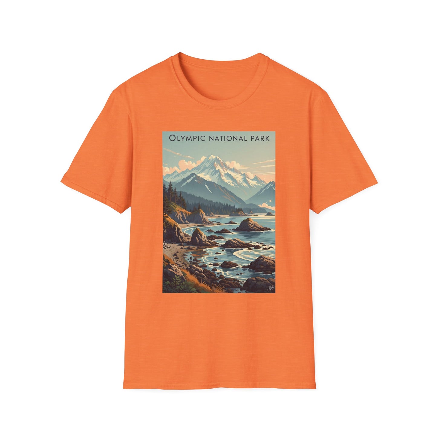 Olympic National Park Unisex T-Shirt, Adventure Wear, Gift for Hikers, Art Lovers, Travel Enthusiasts