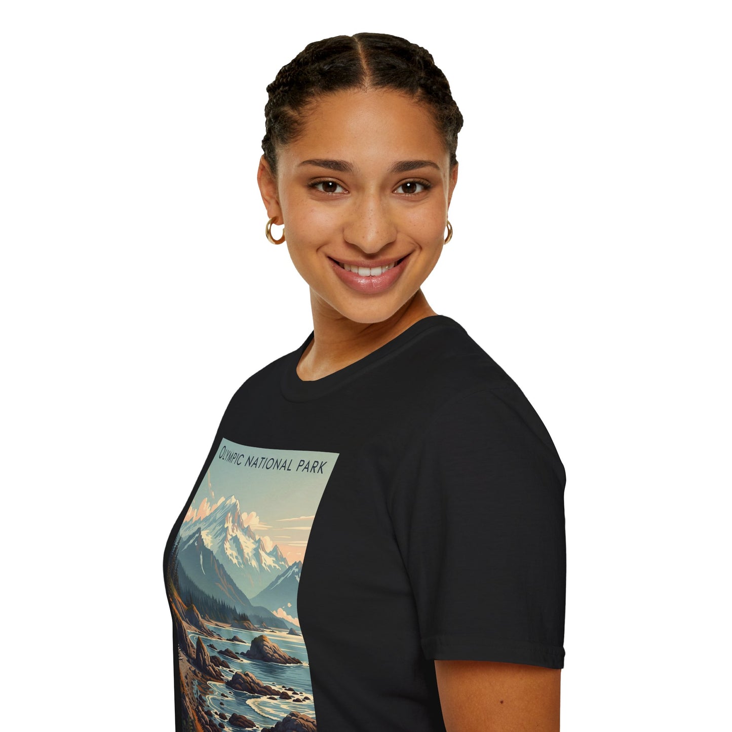 Olympic National Park Unisex T-Shirt, Adventure Wear, Gift for Hikers, Art Lovers, Travel Enthusiasts