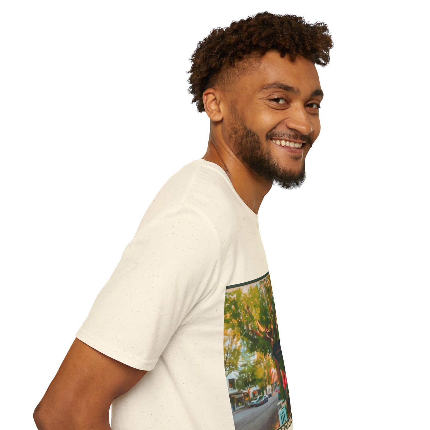 Vintage Street Scene Unisex T-Shirt | Casual Wear, Summer Outfits, Gift for Travelers, Graphic Tee, Street Art Style