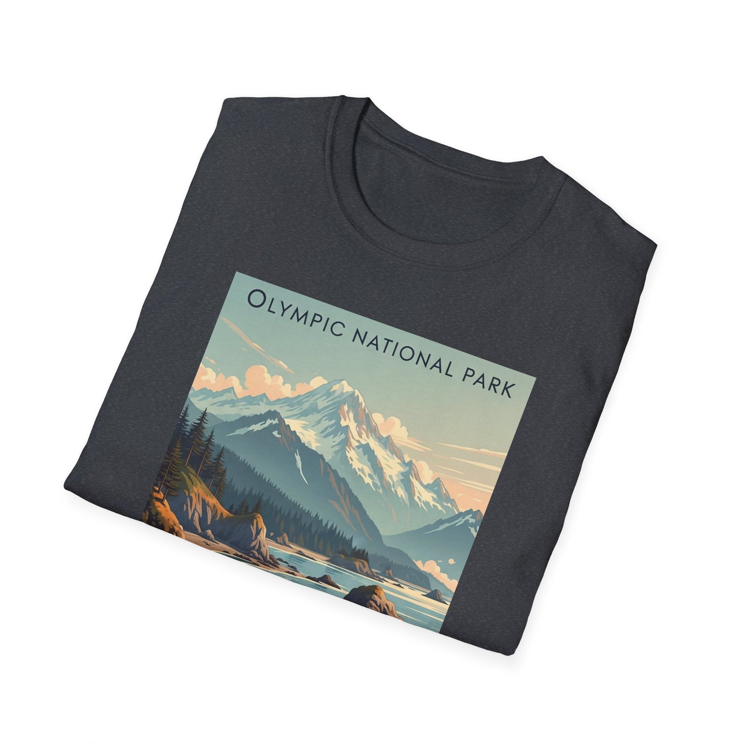 Olympic National Park Unisex T-Shirt, Adventure Wear, Gift for Hikers, Art Lovers, Travel Enthusiasts