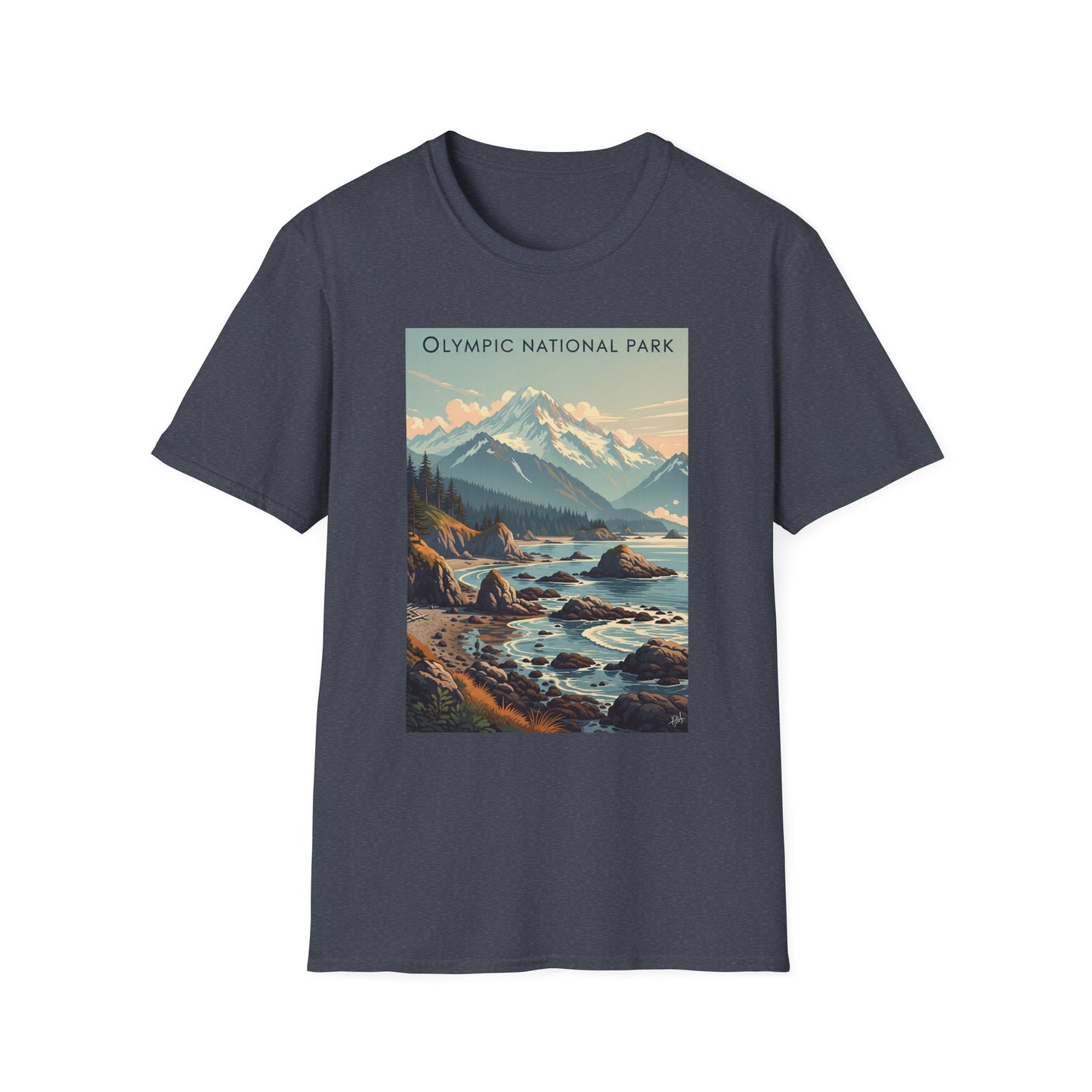 Olympic National Park Unisex T-Shirt, Adventure Wear, Gift for Hikers, Art Lovers, Travel Enthusiasts