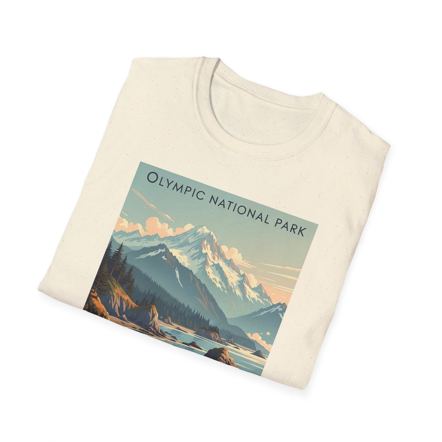 Olympic National Park Unisex T-Shirt, Adventure Wear, Gift for Hikers, Art Lovers, Travel Enthusiasts