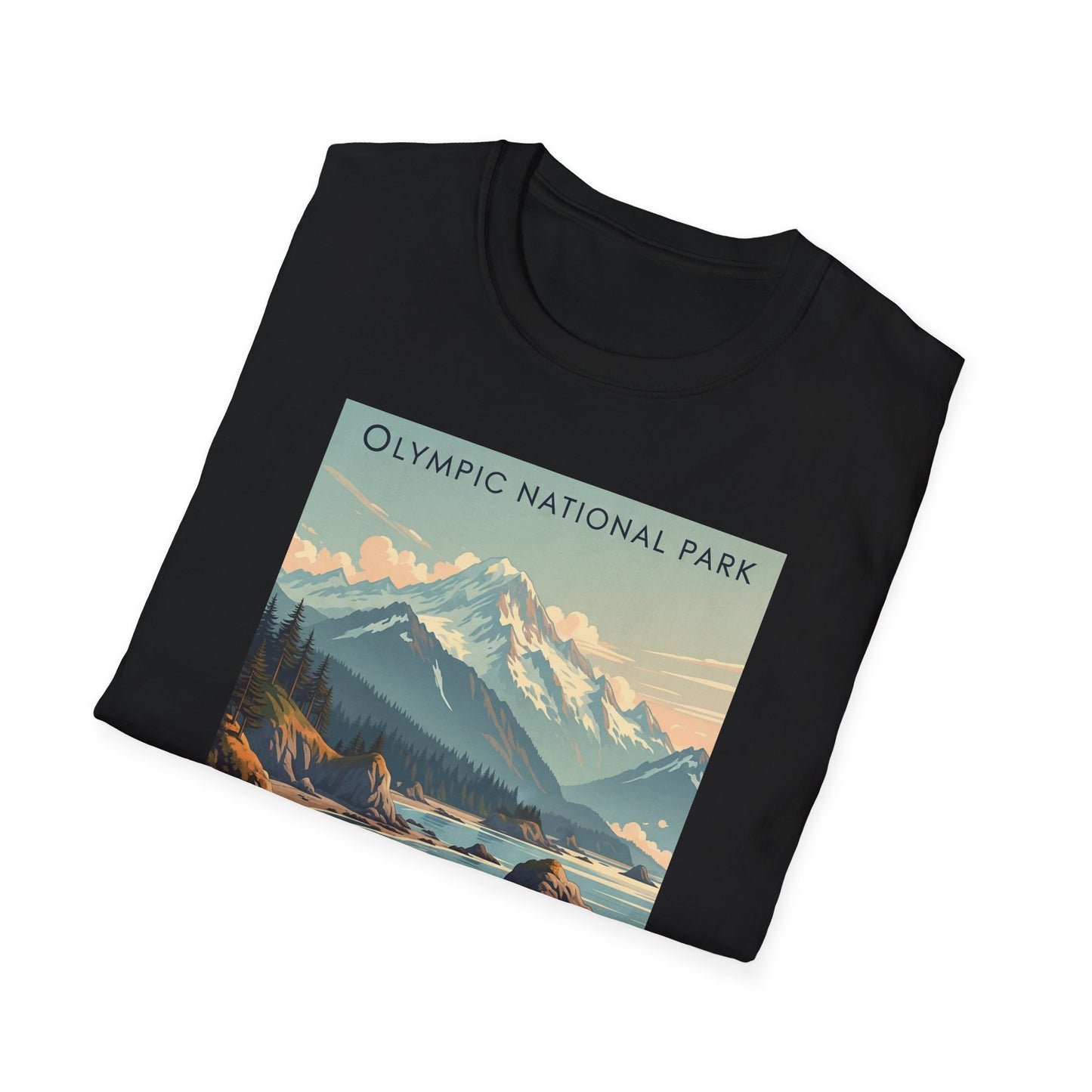 Olympic National Park Unisex T-Shirt, Adventure Wear, Gift for Hikers, Art Lovers, Travel Enthusiasts
