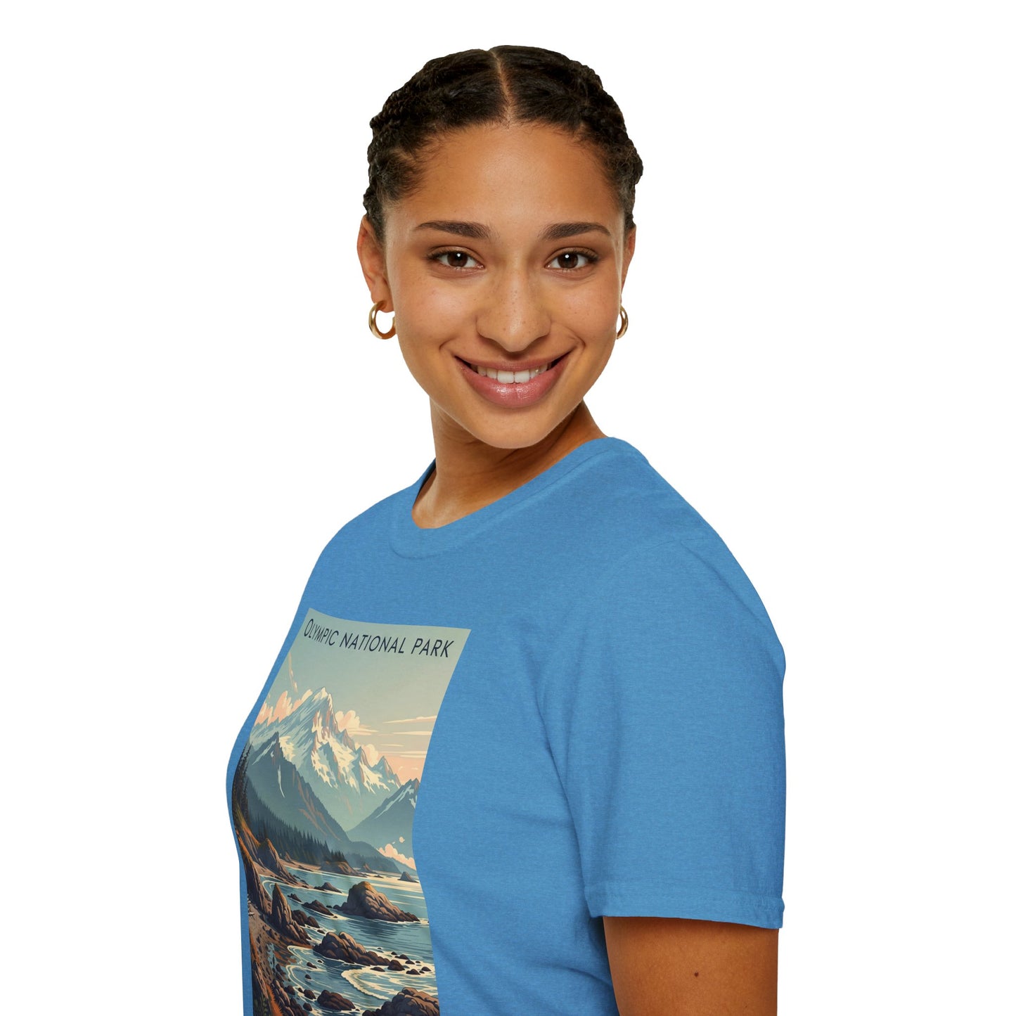 Olympic National Park Unisex T-Shirt, Adventure Wear, Gift for Hikers, Art Lovers, Travel Enthusiasts
