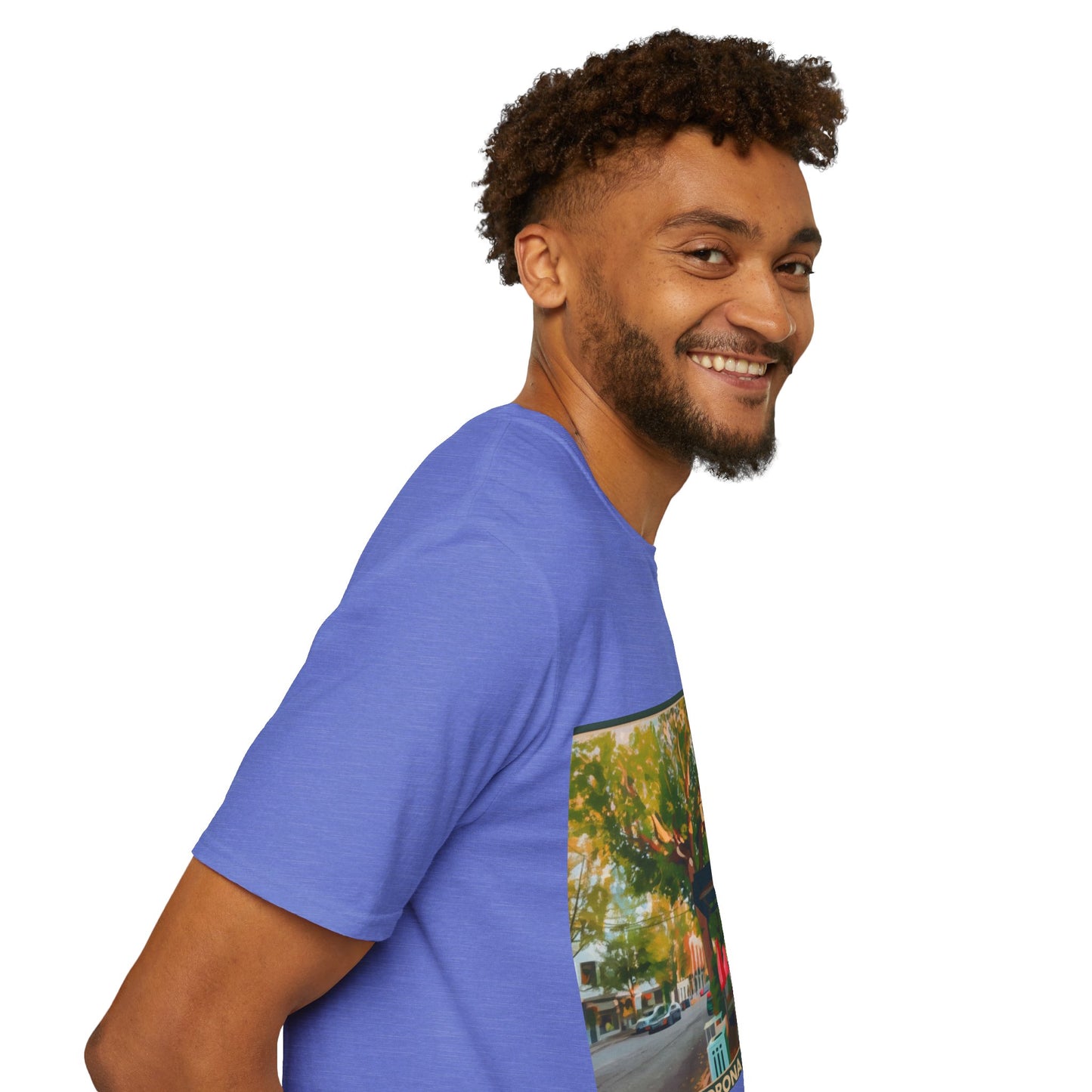 Vintage Street Scene Unisex T-Shirt | Casual Wear, Summer Outfits, Gift for Travelers, Graphic Tee, Street Art Style