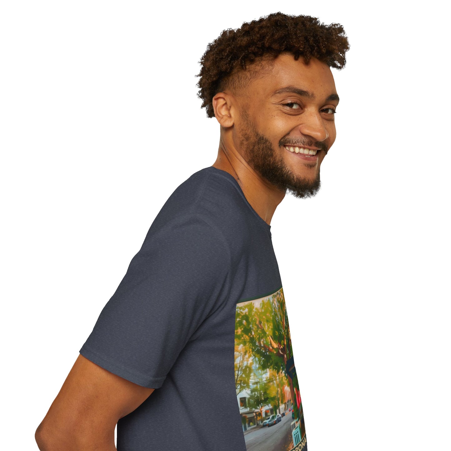 Vintage Street Scene Unisex T-Shirt | Casual Wear, Summer Outfits, Gift for Travelers, Graphic Tee, Street Art Style