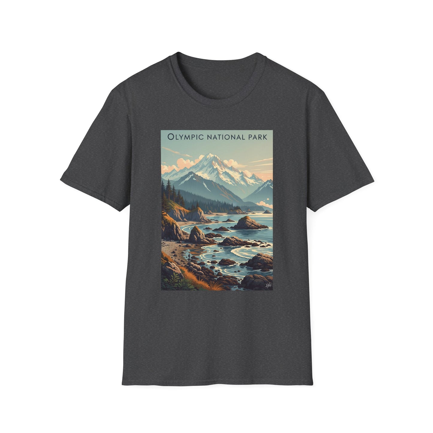 Olympic National Park Unisex T-Shirt, Adventure Wear, Gift for Hikers, Art Lovers, Travel Enthusiasts