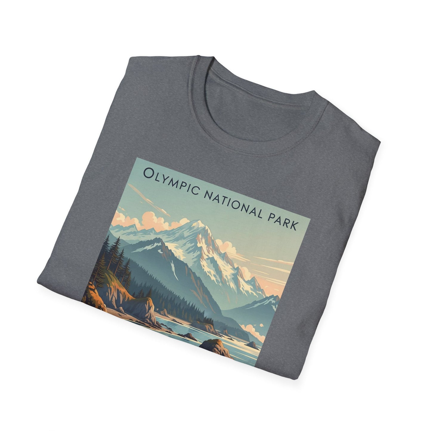 Olympic National Park Unisex T-Shirt, Adventure Wear, Gift for Hikers, Art Lovers, Travel Enthusiasts