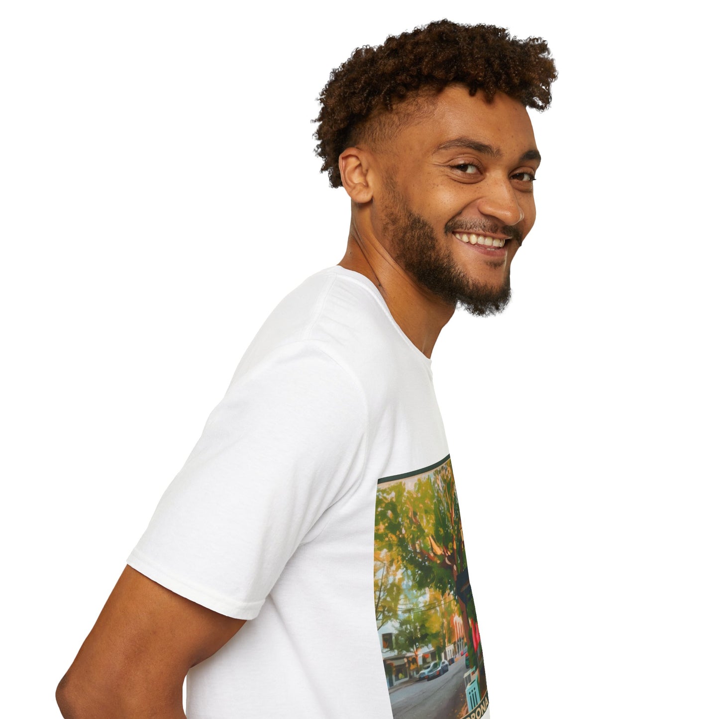 Vintage Street Scene Unisex T-Shirt | Casual Wear, Summer Outfits, Gift for Travelers, Graphic Tee, Street Art Style